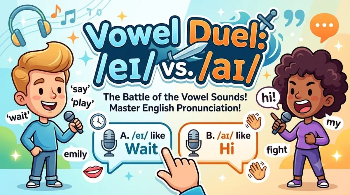 Vowel Sounds: /eɪ/ vs. /aɪ/
