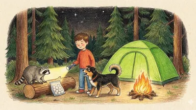 Acampando en el Bosque