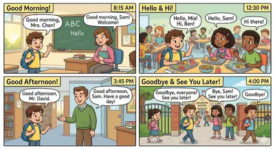 Greetings & Goodbyes