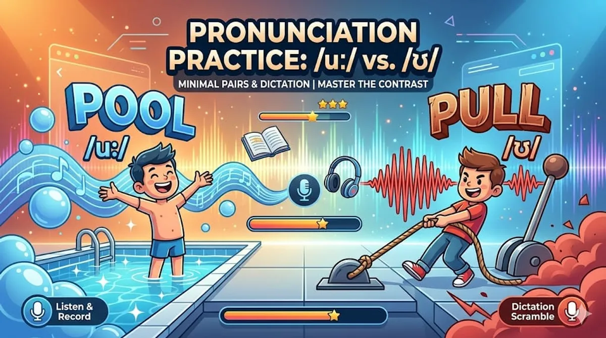 Pronunciation Practice: /uː/ vs. /ʊ/