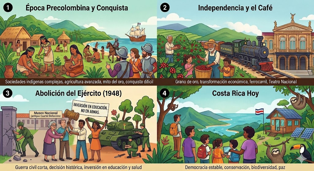 Historia de Costa Rica: Un País Diferente